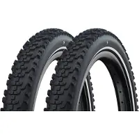 Schwalbe Smart Sam Cargo – avec câble – Addix E – Super Defense – 20 x 2,35 – Noir + Réflexe