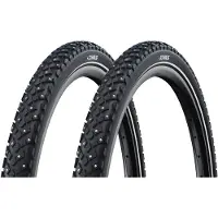 Schwalbe Pneu à tringle rigide Marathon Plus Spike 55-406 - adhérence maximale en hiver et...