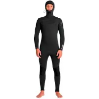 Quiksilver E Session 5/4/3 Mm Long Sleeve Chest Zip Hooded Neoprene Suit Noir M Homme