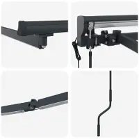 vidaXL Cadre de store électrique avec LED, anthracite, 4,5 x 3,5 m