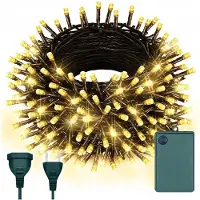 Home Markt24 Guirlande De Noël : 200 Led, Télécommande Avec 8 Modeles, Luminosité Chaude