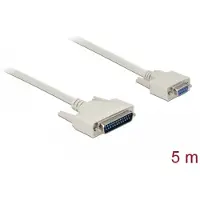 DeLOCK Câble série D-Sub 25 mâle vers D-Sub 9 femelle 5 m (5 m, VGA)