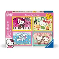 Ravensburger Puzzle 4 Puzzles - Allez, Hello Kitty ! - 100 à 149 pièces