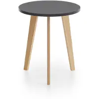 Ebuy24 Karin table basse table d'appoint pinReproduction, noir.