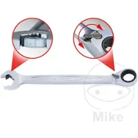 Ks Tools DUO GEARplus Ringmaulschlüssel,Maul-Ratschenfunktion 17mm, umschaltbar (503.5917)