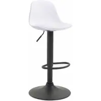 CLP Tabouret de bar Kiel similicuir noir