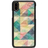 Ikins SmartPhone case iPhone XS/S mosaic black (Apple iPhone XS), Coque pour téléphone portable, Noir