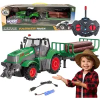 Woopie Tracteur Rc avec remorque - Échelle 1:24