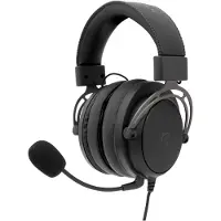 White Shark GH-2341 Gorilla Noir/Gris (Filaire), Casque gaming, Gris, Noir