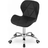 Modernhome Chaise AVOLA Valora - Noir x1 | Chaise pivotante pour un usage quotidien