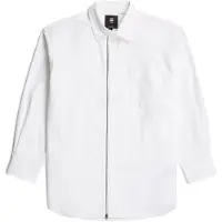 G-Star Chemisier 'Zip Poplin' blanc
