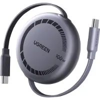 UGREEN Câble Rétractable Nexode PD USB-C 100W 1m Gris