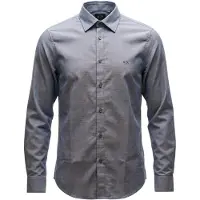 Armani Exchange pour homme. XM002112AF22548UB113 Chemise Regular Fit bleu (S), Casuel, Coton, Manche longue