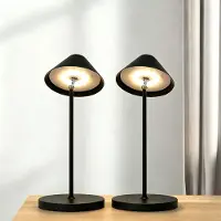Rosikey Lampe de table LED rechargeable, lot de 2 - Lampe de chevet romantique à aimant, éclairage d'ambiance, lampe décorative sans fil pour balcon, restaurant, cadeaux