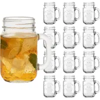 Libbey Verre à boire Drinking Jar 488,0 ml, lot de 12, Verres, Transparent