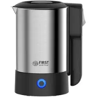 First Travel kettle0,6L 5425-4, Bouilloire électrique, Argent, Noir