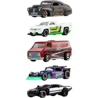 Hot Wheels Voitures - 5 Pack - Argent Batman - 1:64 - - UneTaille - Voiture