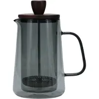 Salt & pepper Cafetière avec filtre en verre et couvercle Luma Grey, 350 ml