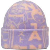Buff Polar Prints Beanie Violet