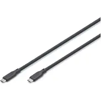 Digitus AK-300344-010-S USB 4.0 Kabel Typ C -C Silikon St/St 1m schwarz