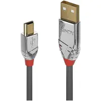 Lindy 36631 Câble USB 2.0 Type A/Mini-B Cromo Line M/M 1m