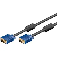 Pro - Câble moniteur (connecteur Mâle HD de 15 broches vers connecteur Mâle HD de 15 broches XGA SVGA, 10 m), couleur noir 1 x moniteurkabel