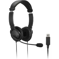Kensington K33065WW écouteur/casque Avec fil Arceau Bureau/Centre d'appels USB Type-A Noir