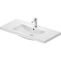 Duravit DU D-Code 2.0 MWT, 1 000 x 480 mm, avec rebord supérieur, blanc, 1 pièce.