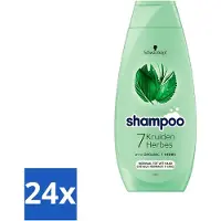 Schwarzkopf - Shampooing - 7 plantes - Cheveux normaux à gras - 400 ml - Pack avantage - 24 pièces