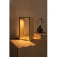 Artdelight Lampe de table champagne Corridor