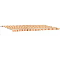 vidaXL Store extensible jaune et orange 600 x 300 cm