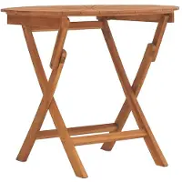 vidaXL Table de jardin pliante à85x75 cm bois massif teck