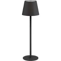 Goobay 77673 Lampe de bureau LED sans fil, noir, 1 m - avectactile, 170 lm, blanc chaud (3000 K), intensité lumineuse variable en continu