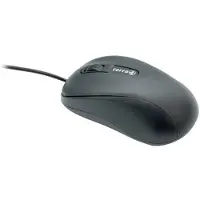 Wortmann AG AG TERRA Mouse 1500 Corded USB black 3-toetsen, symmetrisch, met kabel, 1,80m