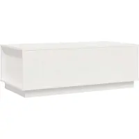 vidaXL table de salon 100x50x35-cm pin massif-blanc