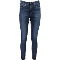 Calvin Klein Jean super skinny taille haute pour femme, bleu, avec une touche durable