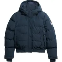 Superdry Veste d’hiver 'Everest' beige / bleu / bleu foncé / blanc