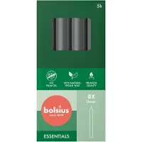 Bolsius Effilées longue durée de combustion de 5 heures sans parfum cire végétale végane sans huile de palme (8x)