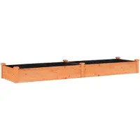 vidaXL Lit surélevé avec insert Marron 240x60x25 cm Sapin massif