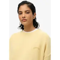 Superdry Essential Logo Oversized Sweatshirt Jaune 2XS Femme