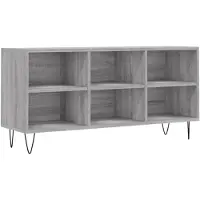 vidaXL Armoire TV Gris Sonoma 103,5x30x50 cm Bois composite