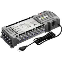 Goobay Commutateur multiple satellite 9 entrées/16 sorties (Multi commutateur), Parabole : accessoires, Argent, Gris