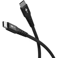 Goobay Câble textile USB-C super souple avec connecteurs métalliques, m,