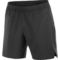 Salomon - Short avec cuissard intégré - Shkout C 2In1 Shorts 7'' M Deep Black pour Homme - Taille S - Noir