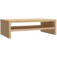 vidaXL Support pour écran Chêne Sonoma 42x24x13 cm Matériau dérivé du bois