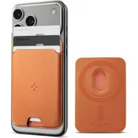Spigen Hommes, Portefeuille, Valentinus Magsafe Universal Magnetic Card Holder Orange métallique, Orange