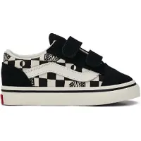 Vans Baskets basses enfant Old Skool V GEO CHECK BLACK filles - Noir - 21