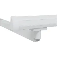 vidaXL Cadre d'auvent réglable, blanc, 3,5 x 2 m, acier