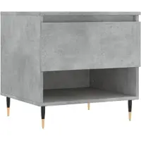 vidaXL Table basse gris béton 50x46x50 cm Bois composite