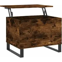 vidaXL Table basse chêne fumé 60x44,5x45 cm Bois composite